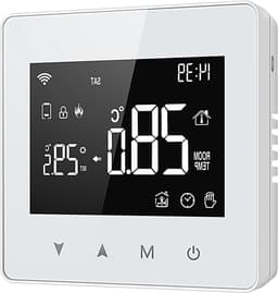 Slimme Thermostaat - Temperatuurregelaar - Verwarming Regelen - Wifi App Bediening - 86x86x28 mm - Wit — thumbnail 1