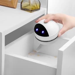 Desktop Stofzuiger - Mini Kruimeldief - Bureau Opruimen - Draadloos Ontwerp - Lichtgewicht - Robot Design — thumbnail 2