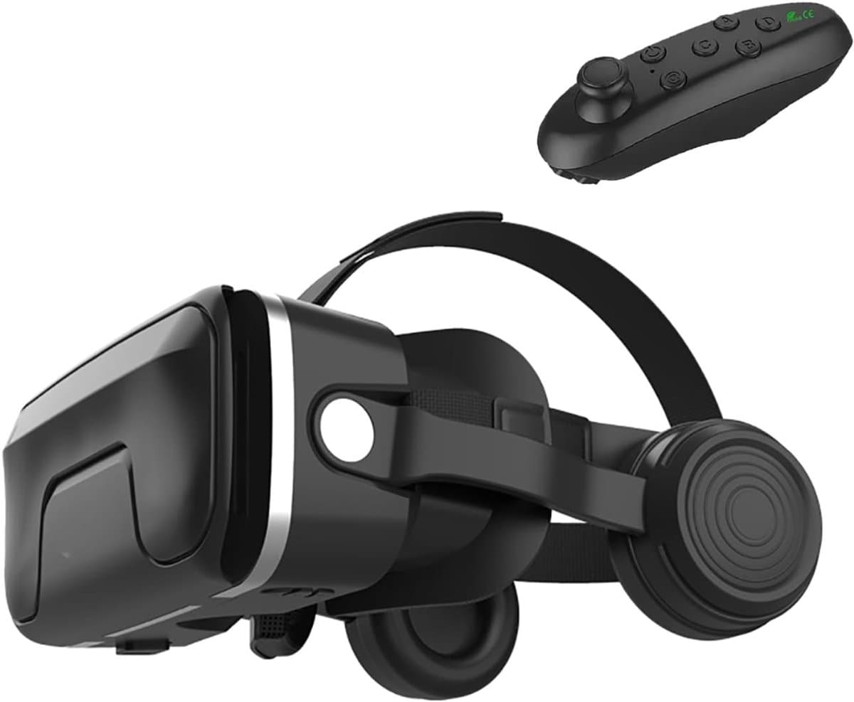 ZMR® VR Bril met Controllers - VR Bril - VR Games - Zwart - 3cm x 3cm x 11cm — afbeelding 1