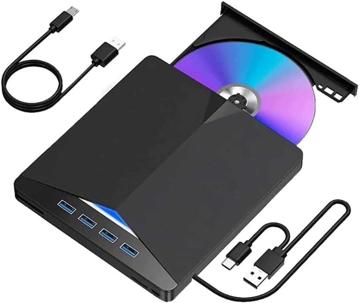 Externe DVD Brander - CD RW Station - Bestanden Archiveren - USB 3.0 Type-C — afbeelding 1