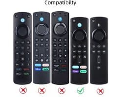 Geschikt voor Amazon Alexa Voice Remote (3e generatie) — Glow-in-the-dark siliconen beschermhoes — 2-pack (groen + lichtblauw)