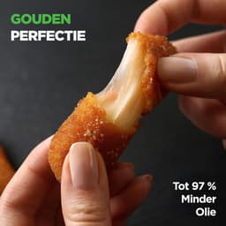 Dubbele Mand Airfryer - Heteluchtfriteuse Olievrij - Gezond Koken - Transparant Venster - 88 Liter - Zwart — thumbnail 5