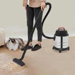RONN® Karcher - Karcher Stofzuiger - Bouwstofzuiger - Festool Stofzuiger - Bouwstofzuiger Zonder Zak - Zilver - 45cm x 32cm x 35cm — thumbnail 3