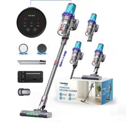 Avalue 3-in-1 Stelstofzuiger Draadloos – 300W – 32kPa Zuigkracht – 60 min – 4 Opzetstukken – Zonder Zak – Voor Thuis en Auto — thumbnail 1