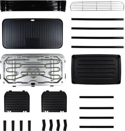 Excellent Electrics Elektrische Barbecue - Grilloppervlak (LxB) 36x24 cm - 2000W - Zwart — thumbnail 5