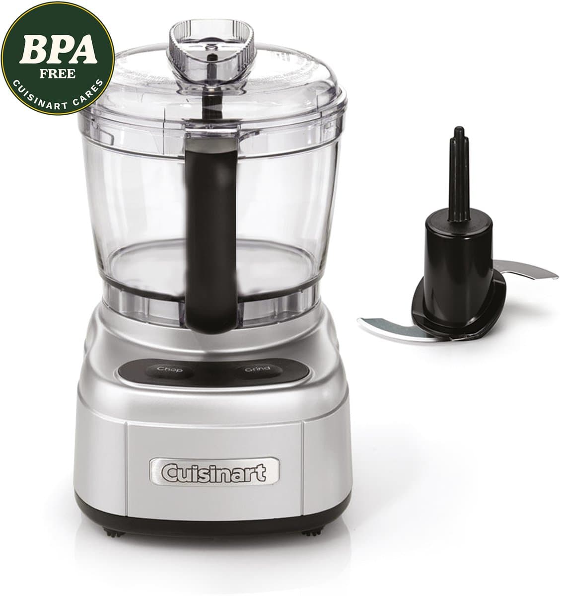 Cuisinart - Mini Prep Pro - Compacte mini keukenmachine - Mixer - Pulsefunctie en druppelgaten - Zilver - 900ml — afbeelding 1