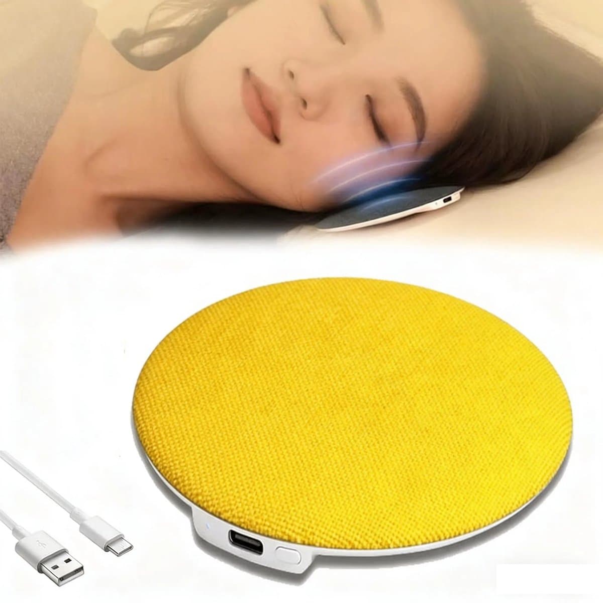 Deze Bluetooth-slaapluidspreker maakt gebruik van Bluetooth 5.4-technologie, heeft een 40 mm-driver, een ultradunne, kussenvormige luidspreker van slechts 11 mm, waardoor u een privé slaapomgeving creëert. — afbeelding 1