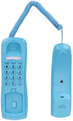 Store_9 - Telefoon met Snoer aan de Muur - Vaste Telefoon - Mute-pauze en Herkiesfunctie - Blauw - Hoteltelefoon - Geschikt voor Kantoor en Thuis — thumbnail 5