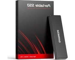 Externe SSD - Draagbare Opslag - Snelle Data Overdracht - Plug-and-Play - 1TB Capaciteit - Zwart