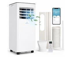 Aironex Mobiele Airco 7000 BTU – App & Afstandsbediening – Stil & Compact – Mobiele Airconditioner met Raamafdichting - Mobiele Airco voor Slaapkamer, Woonkamer, Kantoor