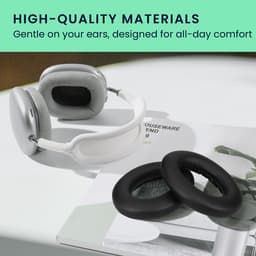 kwmobile 2x oorkussens geschikt voor Sennheiser Accentum Plus - Earpads voor koptelefoon in zwart — thumbnail 2