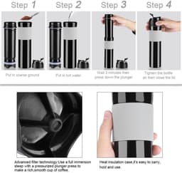 Jhubersproducts - Mini Espresso Machine - Handmatige Koffiemaker - Compact en Lichtgewicht - Zwart - Perfect voor Thuis en Reizen - Espresso Maker — thumbnail 3