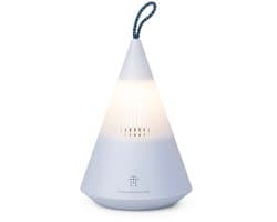 TRETTITRE TreSound Q Serene Mist Blue - bluetooth speaker met campinglamp - IP67 - 360° - blauw
