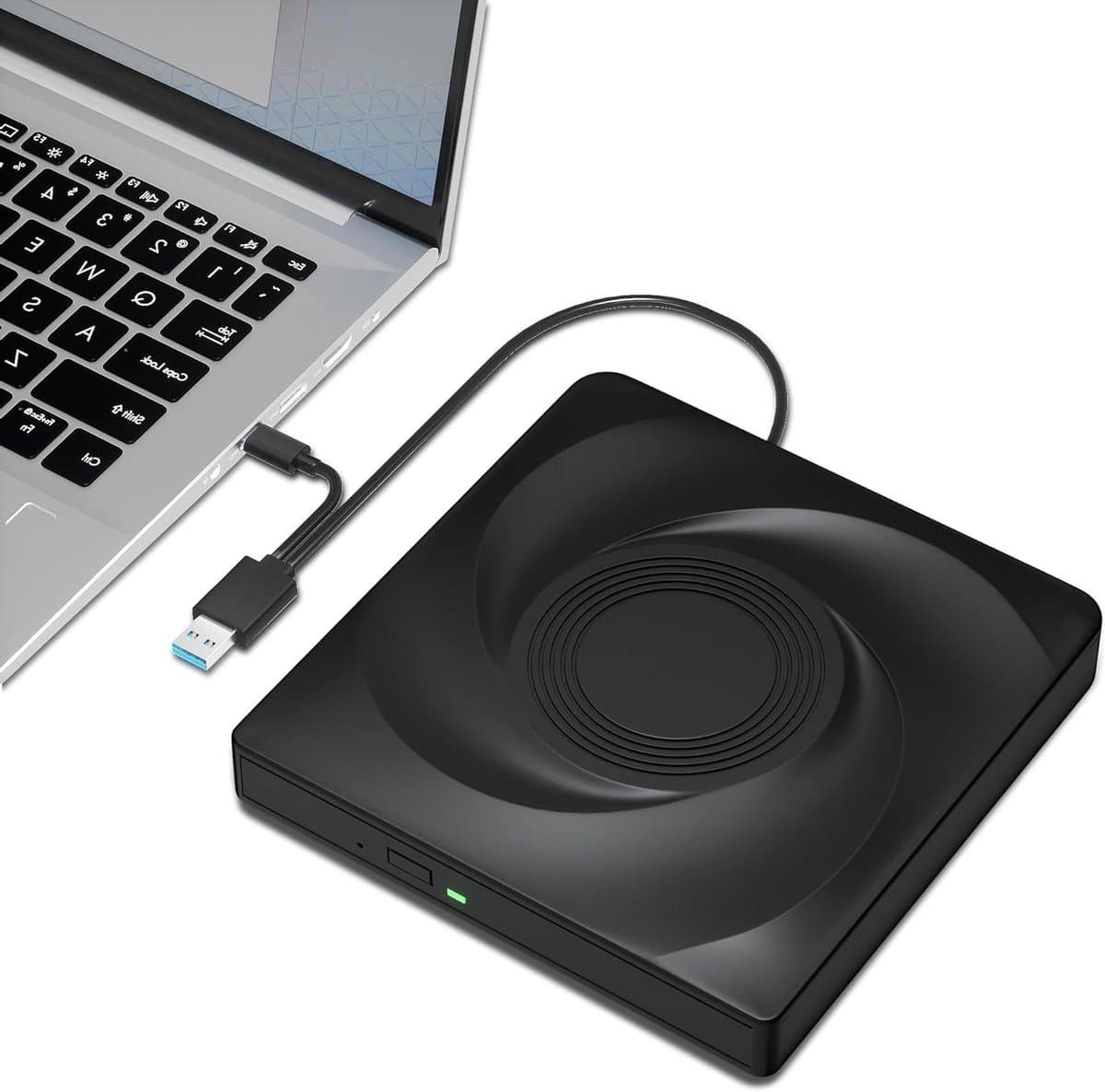 Externe schijf - Optisch station - Films kijken - USB 3.0 Type-C - 14.5 cm - Zwart — afbeelding 1