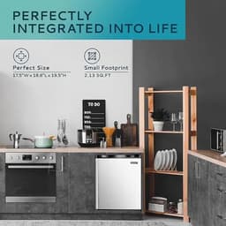 LUMÉ STORE Mini Koelkast - Minibar - Mini Vriezer - 46L - Vriesvak - 7 Standen - Energiezuinig - Stil - Omkeerbare Deur - Wit — thumbnail 4