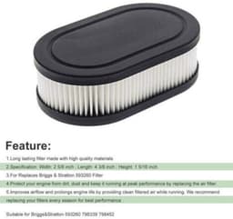 Luchtfilters geschikt voor grasmaaiers, luchtfilters geschikt voor tuingrasmaaiers, geschikt voor grasmaaiermotoren, geschikt voor oudere grasmaaierfilters, macaronkleuren, verpakking van 4 stuks. — thumbnail 2