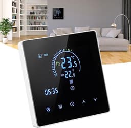 Intelligente programmeerbare thermostaat, geschikt voor verwarming en koeling in huis, met 7-daagse timer, energiebesparende modus en eenvoudige installatie. — thumbnail 5