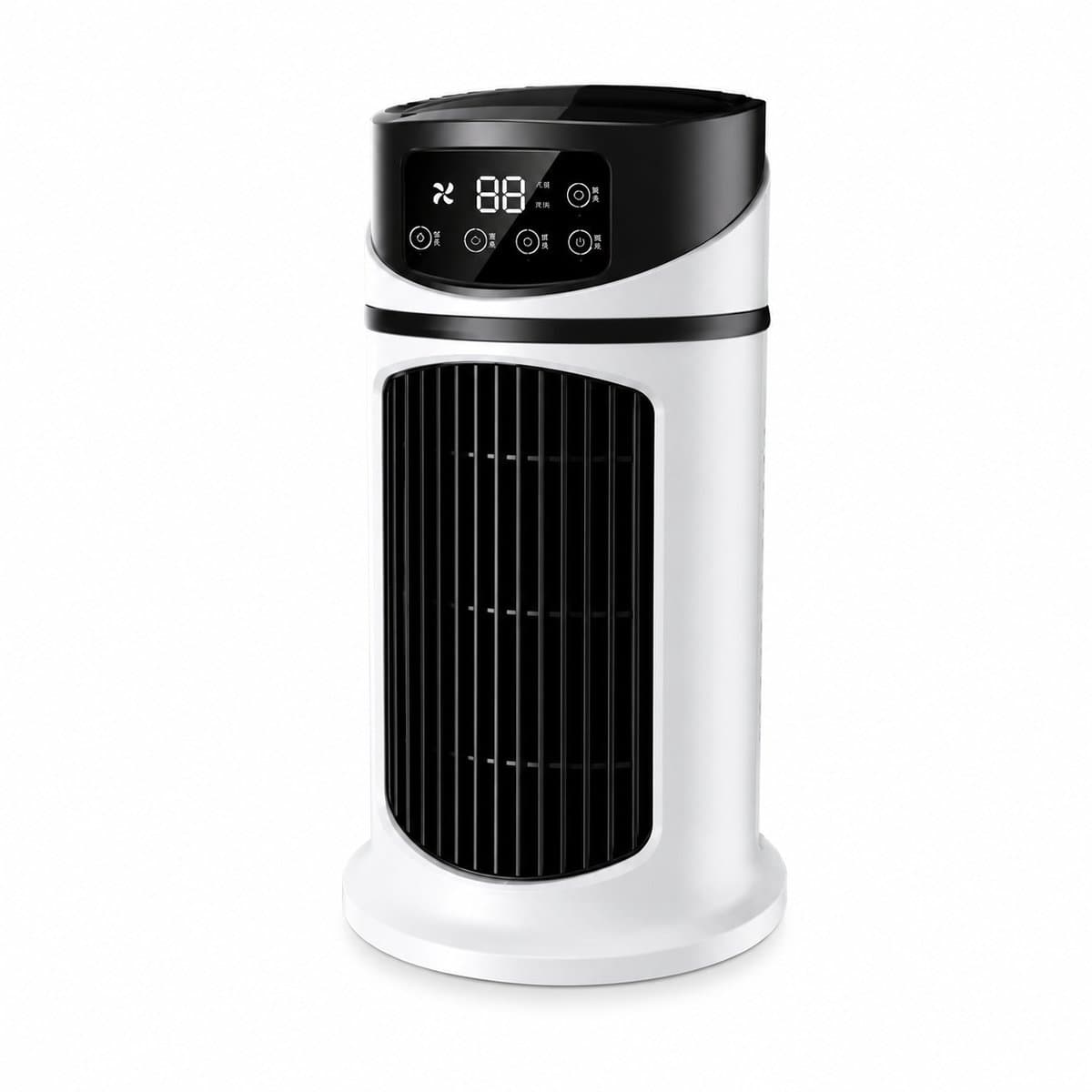 Aircooler Luchtkoeler – Tafelventilator / Mini Airco – 6 Standen – Luchtbevochtiger & Koelventilator voor Slaapkamer, Bureau en Woonkamer — afbeelding 1