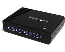 USB Hub - Verlengkabel Poorten - Extra Aansluitingen - Vier SuperSpeed Poorten - 5 Gbps - Zwart