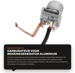 Dailygoods - Carburateur voor Benzinegenerator - Aluminium - Eenvoudig te installeren - Grasmaaier Onderdelen - Verhoog je machinevermogen - Geschikt... — thumbnail 1