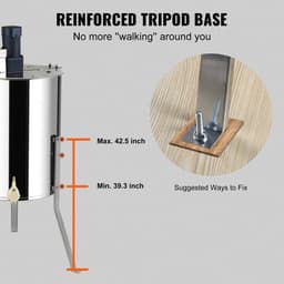 DIMICO - Bijenteelt Machine - Imker Apparatuur - Honingtrekker - Honingmachine - 140W - Honing Centrifuge - 4/8 Frames - — thumbnail 5