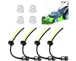 Dailygoods- Brandstoffilter Set 4 Stuks - Brandstofslang 27.5 cm - Brandstofslang 15 cm - Universele Onderdelen - Hoogwaardige ABS/Rubber - Geschikt voor 18 mm Motoren