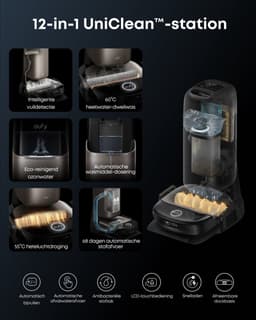 eufy S2 Nieuw 2026 Stofzuiger- en Dweilrobot HydroJet, 30kPa AeroTurbo™ 2.0-Zuigkracht, Vloerreinigingssysteem 2.0, EcoClean™ Elektrolyse, Randreiniging, Haarvrije DuoSpiral™ Borstels, 12-in-1 UniClean™ Station — thumbnail 5