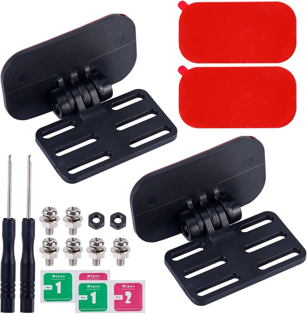 Sander Shop 2st Set voor Achteruitrijcamerahouder, Zelfklevend Dashcamhouder Houder voor Achteruitrijcamera Achteruitrijcamerabeugel met Schroeven Schroevendraaiers, Eenvoudig te Installeren — afbeelding 1