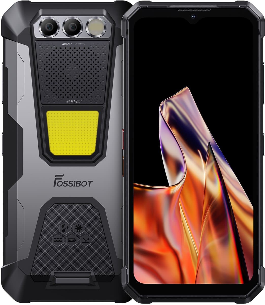 Fossibot F106 Pro -Robuuste telefoon - Smartphone - 6,58-inch FHD+ IPS-scherm, 8 GB RAM + 256 GB ROM-opslag - uitbreidbaar tot 512 GB RAM - Android 14-besturingssysteem - ultralange standby-tijd - 1600W frontcamera — afbeelding 1
