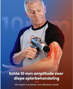 DDStar® Massage gun - Massage pistool - Krachtig massage apparaat - Zwart — thumbnail 2