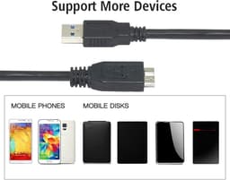 USB 3.0 Vervangende Micro-B naar USB-A Datakabel voor Externe Harde Schijven — thumbnail 3