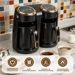 HEZIVO® Koffiezetapparaat met Thermoskan - Filterkoffie - Turks Koffie Apparaat - 600 W — thumbnail 5