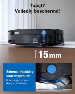 ECOVACS DEEBOT X12 OmniCyclone Robotstofzuiger – FocusJet 46.000 Pa vlekbehandeling – Herbruikbare stofbak – PowerBoost snelladen– 22.000 Pa zuigkracht – OZMO Roller 3.0 – ZeroTangle 4.0 – AIVI 3D 4.0 – 75°C heet water – 1.000 m² — thumbnail 3