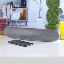 Intempo Curved Bluetooth Metallic Speaker (kleur: zilver) — thumbnail 2