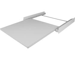 Tussenstuk wasmachine droger Anne, staal model met werkblad