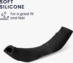 kwmobile siliconen cover voor koptelefoon - geschikt voor Sony WH-1000XM4 / WH-1000XM3 - Voor band en oorpads - 3x in zwart — thumbnail 12