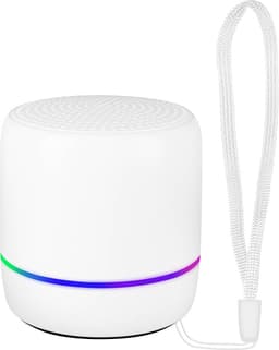 Akashi, Draadloze Speaker Extra-Bass 5W Multicolour LED Gebruiksduur 4 uur, Wit — thumbnail 1