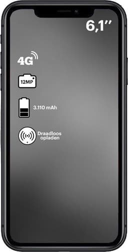 Apple iPhone 11 - 256GB - Zwart — thumbnail 3