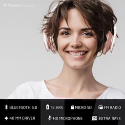 PowerLocus P1 Bluetooth Koptelefoon – Draadloos – Over Ear – Met Microfoon – Inklapbaar - incl. Hoes – Rose Gold (PL Line Collectie) — thumbnail 4