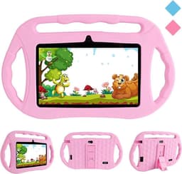 Kindertablet - tablet 7 inch - 16 GB - vanaf 2 jaar - leerzame tablet voor kinderen - Bluetooth - Wifi - spellen - camera - Roze - — thumbnail 1