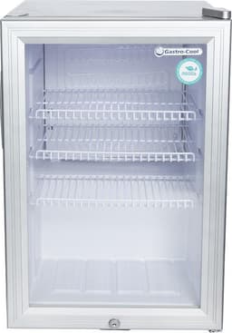 Gastro-Cool KW65 - Mini koelkast met glazen deur 62 Liter - Zilver/Zilver/Wit 204401 — thumbnail 6