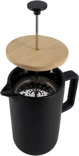 OGO Living KEYGO - Koffiezet apparaat - Cafetiere - French press 1,3L - mat zwart - porselein - strak Noors Design — thumbnail 2