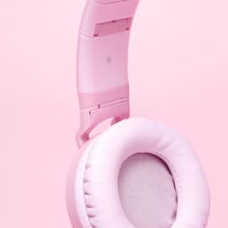 Kattenoortjes kinderkoptelefoon - Draadloze Bluetooth hoofdtelefoon - led kattenoortjes - roze — thumbnail 2