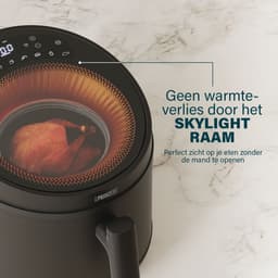 Princess 182270 Airfryer XL - Cyclonic Vision - 5L Heteluchtfriteuse - PFAS vrij - Skylight Kijkvenster en Digitaal Display - 8 Programma's en 1500W - Inclusief Grillrek en Shake Reminder - 182270 — thumbnail 8