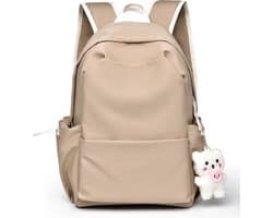 Without Lemon - Unisex Laptop Rugzak - School Backpack - Studenten - Scholieren - Waterdicht - Geen accessoires meegeleverd - Beige