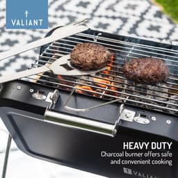 Portable BBQ - Draagbare Opvouwbare Picknick en Camping Barbecue - Geel - Roestvrij Staal - Perfect voor Buiten en Strand — thumbnail 4