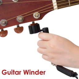 3 in 1 Guitar Tool - Snarenwinder - String Winder - String Cutter - Bridge Pin Puller - Peg Winder - Onderhoudsset voor gitaarsnaren - LOUZIR — thumbnail 4