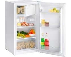 KitchenBrothers Koelkast - 81L - Tafelmodel Koelkast met Vriesvak - Koelvriescombinatie - IJskast - Frigo - Vrijstaand - Wit