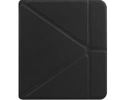 Hoesje Geschikt voor Kobo Libra Colour Hoes Book Case Trifold - Hoes Geschikt voor Kobo Libra Colour Hoesje Book Cover - Zwart