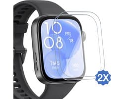 2x Geschikt voor Huawei Watch Fit 3 - Screenprotector - Beschermglas Folie